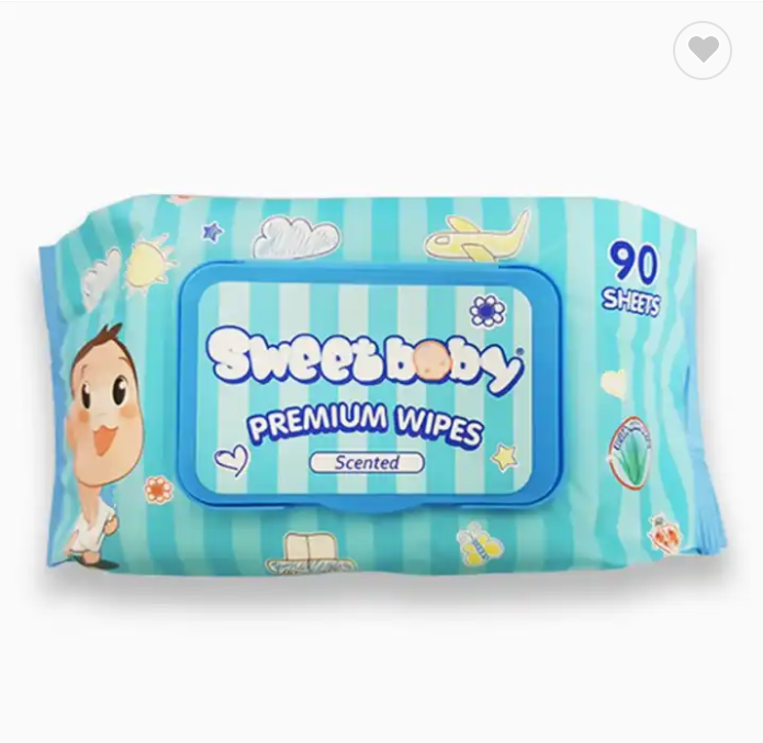 Ylimmän vauvan märkäpyyhkeet